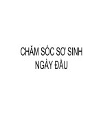 Chăm sóc sơ sinh ngày đầu tiêm chủng