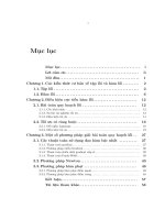 Một số phương pháp cơ bản giải bài toán quy hoạch lồi (LV thạc sĩ)