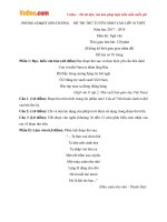 Đề thi thử vào lớp 10 môn Ngữ văn Phòng GDĐT Sơn Dương, Tuyên Quang năm học 2017  2018