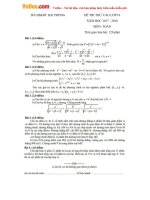 Đề thi thử vào lớp 10 môn Toán Sở GDĐT Hải Phòng năm học 2017  2018