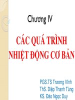 CÁC QUÁ TRÌNH NHIỆT ĐỘNG CƠ BẢN