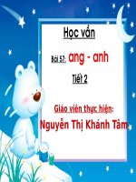 Bài giảng điện tử hoc van ang   anh