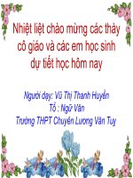 Bài Giảng Hồi Trống Cổ Thành