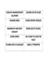 UNIT 12   WHAT ARE YOU DOING