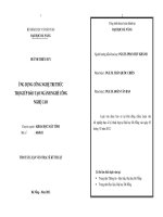 Ứng dụng công nghệ tri thức trợ giúp đào tạo ngành nghề công nghệ ca