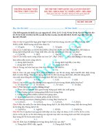 Đề thi thử THPT Quốc gia môn hóa năm 2017  Chuyên KHTN Vinh