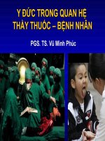 Y đức trong quan hệ thầy thuốc bác sĩ