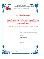 Công tác quản trị nhân sự tại công ty HMP