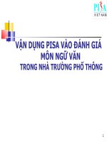 Vận Dụng PISA Vào Đánh Giá Môn Ngữ Văn Trong Nhà Trường Phổ Thông