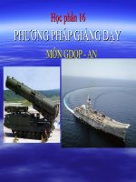 Bài Giảng Phương Pháp Giảng Dạy  Môn Giáo Dục Quốc Phòng