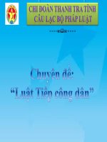 Chuyên Đề Luật Tiếp Công Dân