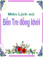 Bài Giảng Bến Tre Đồng Khởi