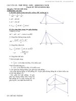 chuyên đề thể tích   góc   khoảng cách trong không gian