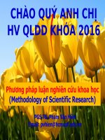 Phương pháp luận nghiên cứu khoa học (Methodology of Scientific Research)