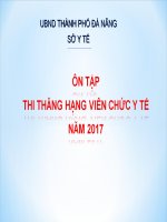 Ôn Tập Thi Thăng Hạng Viên Chức Y Tế Năm 2017