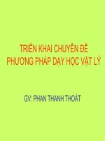 Triển Khai Chuyên Đề Phương Pháp Dạy Học Vật Lý