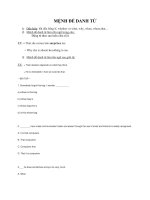 LY THUYET VA BAI TAP MỆNH ĐỀ DANH TỪ