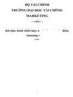 Chiến lược marketing của sản phẩm samsung galaxy 