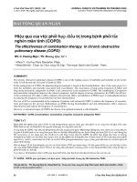 Tài liệu hiệu quả của việc phối hợp thuốc điều trị COPD