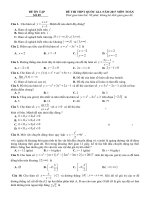 Tập đề ôn tập lớp 12 có đáp án (tiếp)
