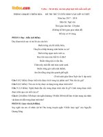 Đề thi thử vào lớp 10 môn Ngữ văn Phòng GDĐT Chiêm Hóa, Tuyên Quang năm học 2017  2018 