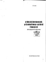 Hệ thống câu hỏi hình thành khái niệm, quy tắc ngôn ngữ trong dạy   học tiếng việt ở trung học cơ sở 