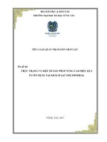 tiểu luận quản trị nguồn nhân lực tại khách sạn The Imperial Vũng Tàu