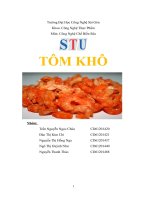 CNCB Thủy sản  Tôm khô