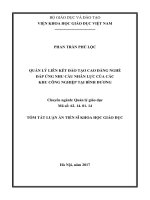 Quản lý liên kết đào tạo cao đẳng nghề đáp ứng nhu cầu nhân lực của các khu công nghiệp tại bình dương (tt)