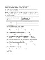 Đề thi học kì 2 môn toán lớp 4 trường TH tân hòa 2017