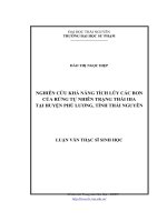 Nghiên cứu khả năng tích lũy các bon của rừng tự nhiên trạng thái IIIA tại huyện Phú Lương, tỉnh Thái Nguyên (LV thạc sĩ)