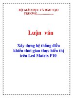 Xây dựng hệ thống điều khiển thời gian thực hiển thị trên Led Matrix P10