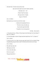 Đề thi tuyển sinh vào lớp 10 THPT môn Ngữ văn năm 2016  2017 Quảng Nam