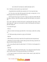 Đề cương ôn tập học kì 2 môn Sinh học lớp 11 