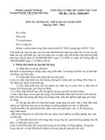 Bản tự đánh giá, xếp loại giáo viên