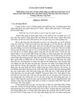 Biện pháp trong việc chỉ đạo nhằm nâng cao hiệu quả sinh hoạt các tổ chuyên môn nhà trường theo mô hình trường tiểu học mới việt nam tại trường tiểu học ẳng nưa 
