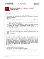 KINH DOANH QUỐC TẾ TRONG KỶ NGUYÊN TOÀN CẦU HÓA