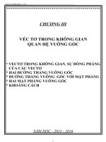 Chương III  §1  vectơ trong không gian  sự đồng phẳng của các vectơ