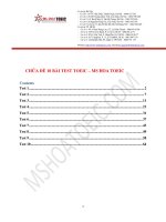 Hướng dẫn trả lời 10 BÀI TEST TOEIC MIỄN PHÍ TẶNG HỌC VIÊN MS HOA