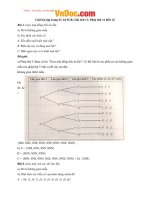 Giải bài tập trang 63, 64 SGK Giải tích 11: Phép thử và biến cố 