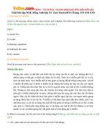 Giải bài tập SGK tiếng Anh lớp 11: Test Yourself D (Trang 133134135) 