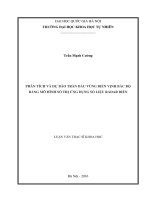 Phân tích và dự báo tràn dầu vùng biển Vịnh Bắc Bộ bằng mô hình số trị ứng dụng số liệu radar biển