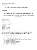 ĐỀ CƯƠNG báo cáo thực hiện giao nhận hàng nhập khẩu FCL tại Marine Sky Logistics