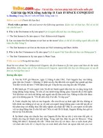 Giải bài tập SGK tiếng Anh lớp 11 Unit 15 SPACE CONQUEST 