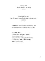 Chế tạo và nghiên cứu tính chất từ  điện của vật liệu nhiệt điện hệ orthorferrit LaFe1xCoxTiO3