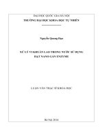 Xử lý vi khuẩn lao trong nước sử dụng hạt nano gắn enzyme