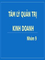 Tâm lý quản trị kinh doanh
