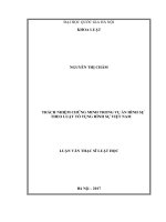 tóm tắt Trách nhiệm chứng minh trong vụ án hình sự theo Luật tố tụng hình sự Việt Nam