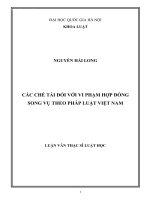 Các chế tài đối với vi phạm hợp đồng song vụ theo pháp luật Việt Nam