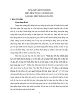 SÁNG KIẾN KINH NGHIỆM BIỆN PHÁP NÂNG CAO HIỆU QUẢ dạy học môn THỂ dục ở lớp 5 